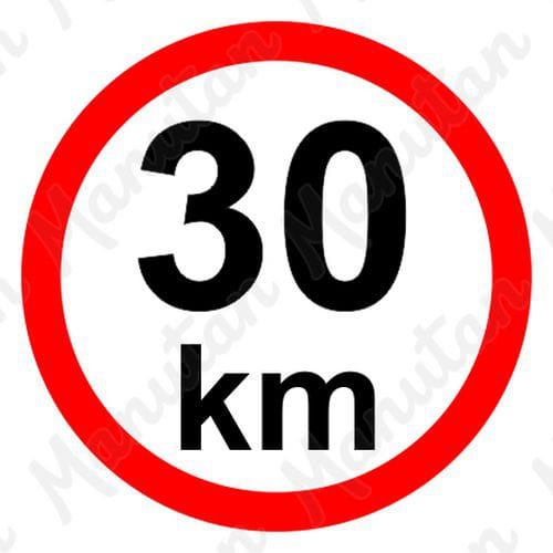 Příkazové tabulky - Omezení rychlosti 30 km/h