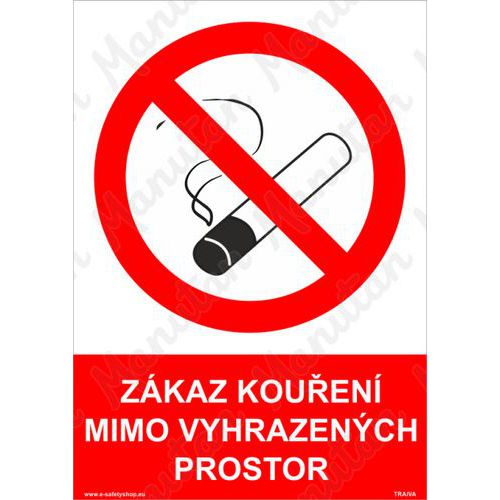 Zákazové tabulky - Zákaz kouření mimo vyhrazených prostor