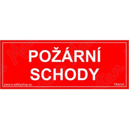 Požární tabulky - Požární schody