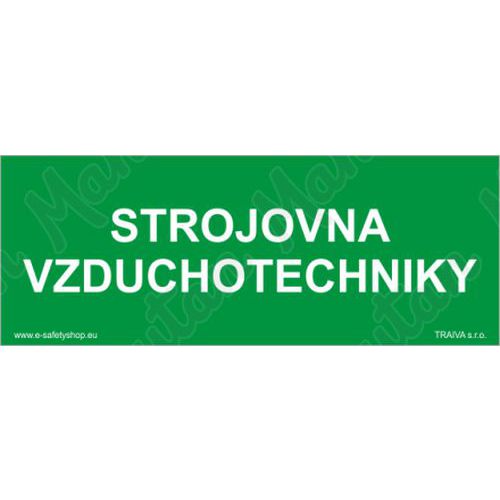 Tabulky bezpečí - Strojovna vzduchotechniky