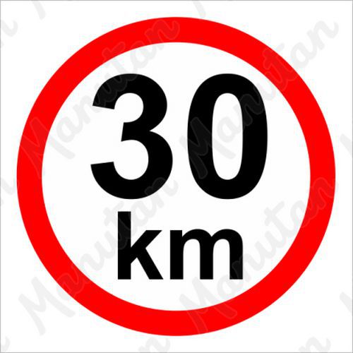 Příkazové tabulky - Omezení rychlosti 30 km/h