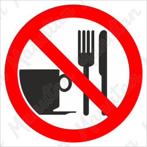 Zákazové tabulky - Zákaz jídla
