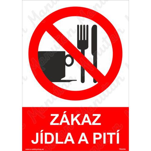 Zákazové tabulky - Zákaz jídla a pití