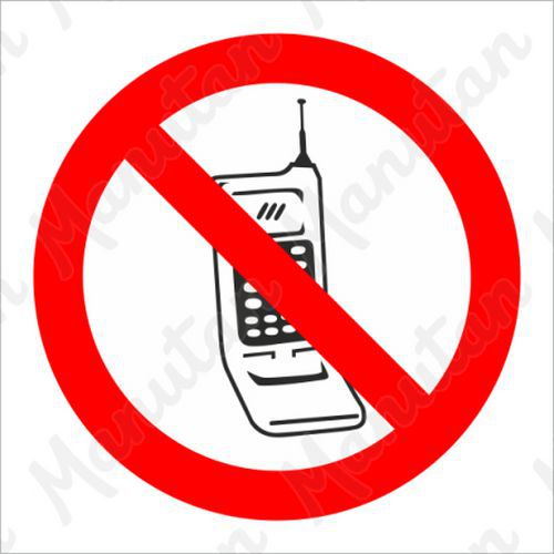Zákazové tabulky - Zákaz používání mobilních telefonů
