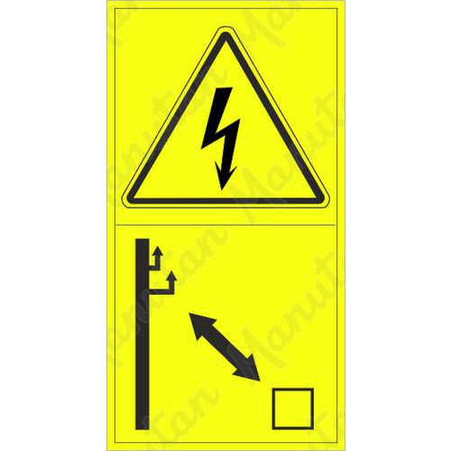 Výstražné tabulky - Výstraha přítomnost elektrického proudu
