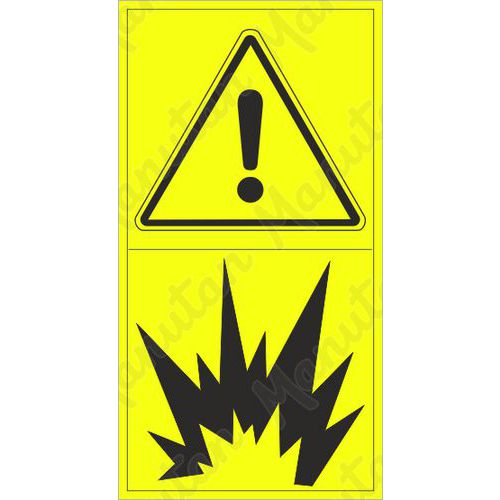 Výstražné tabulky - Výstraha možnost výbuchu