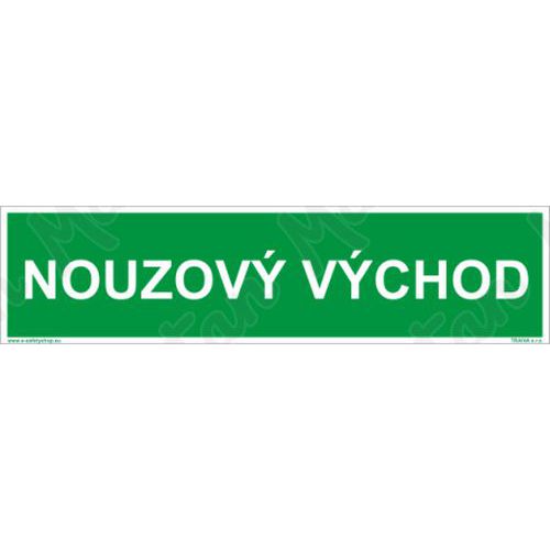 Tabulky bezpečí, fotoluminiscenční - Nouzový východ