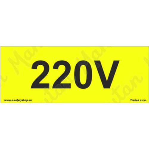 Výstražné tabulky - 220V napětí
