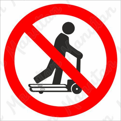 Zákazové tabulky - Zákaz jízdy na paletovém vozíku