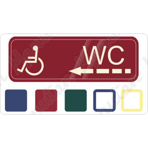 Informační tabulky - WC invalida vlevo