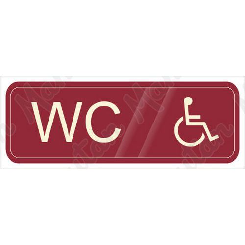 Informační tabulky - WC invalida