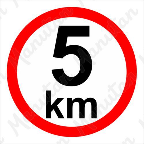 Příkazové tabulky - Omezení rychlosti 5 km/h