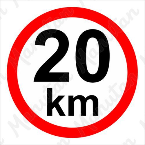 Příkazové tabulky - Omezení rychlosti 20 km/h