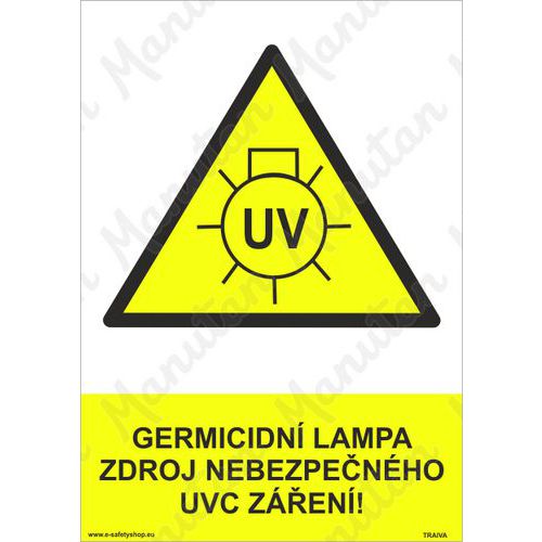 Výstražné tabulky - Germicidní lampa