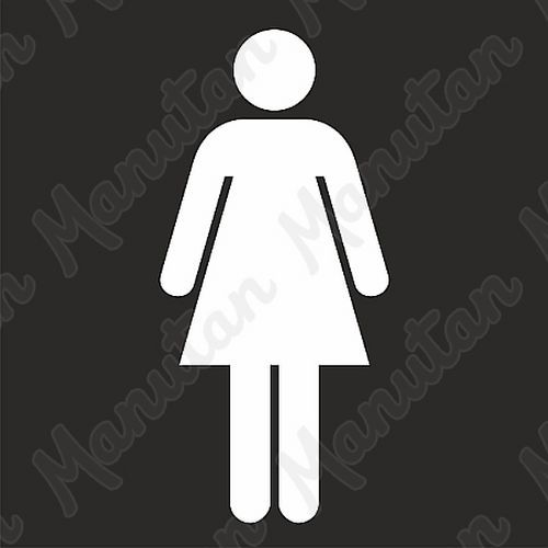 Vodorovné značení - Šablona toalety ženy
