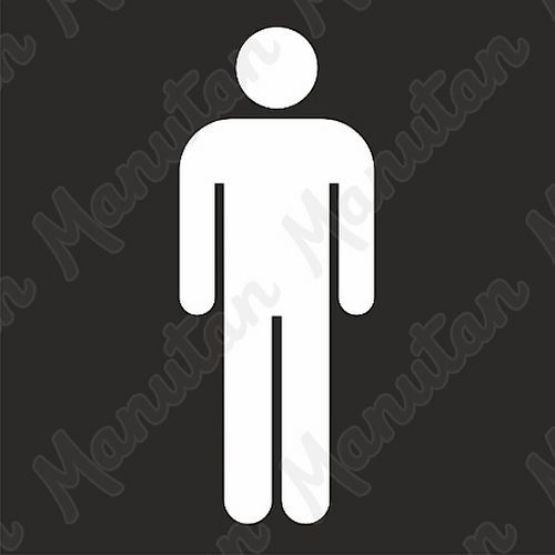 Vodorovné značení - Šablona toalety muži