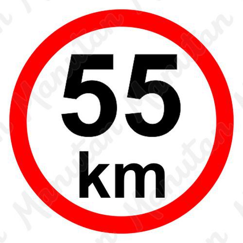 Příkazové tabulky - Omezení rychlosti 55 km/h