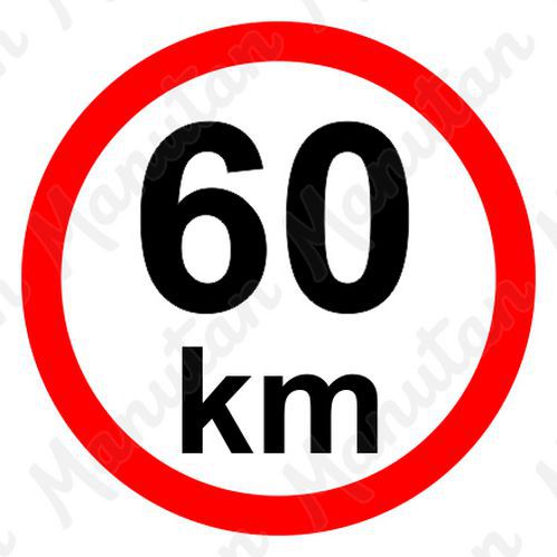 Příkazové tabulky - Omezení rychlosti 60 km/h