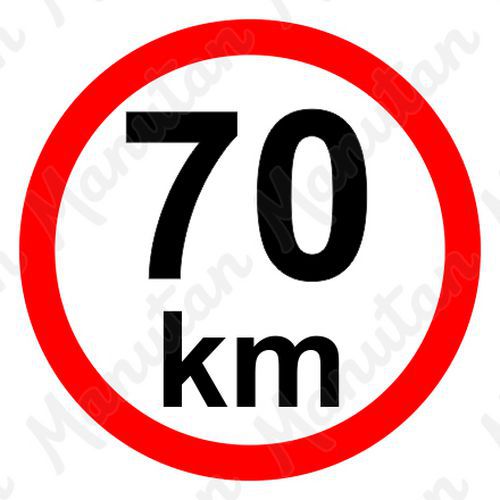 Příkazové tabulky - Omezení rychlosti 70 km/h