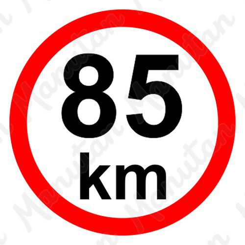 Příkazové tabulky - Omezení rychlosti 85 km/h