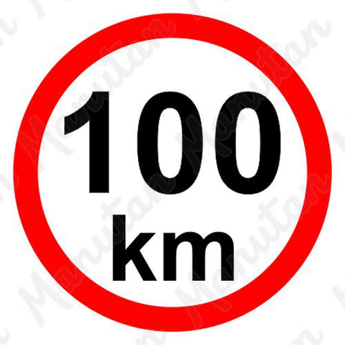 Příkazové tabulky - Omezení rychlosti 100 km/h