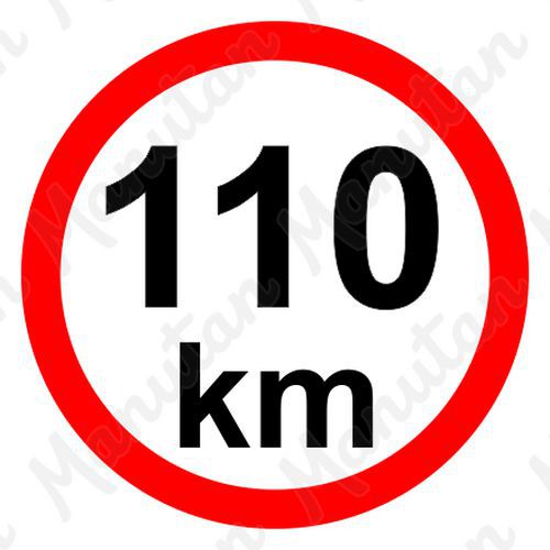 Příkazové tabulky - Omezení rychlosti 110 km/h