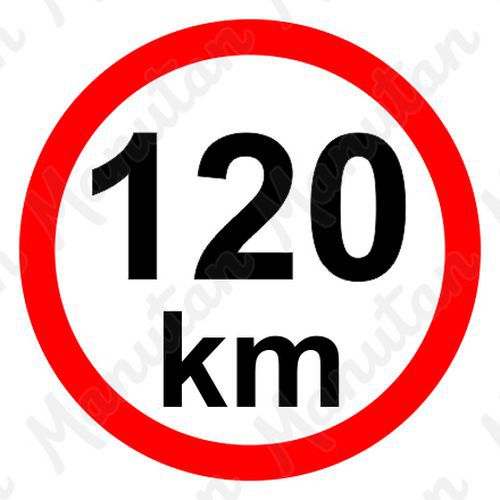Příkazové tabulky - Omezení rychlosti 120 km/h