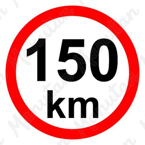 Příkazové tabulky - Omezení rychlosti 150 km/h