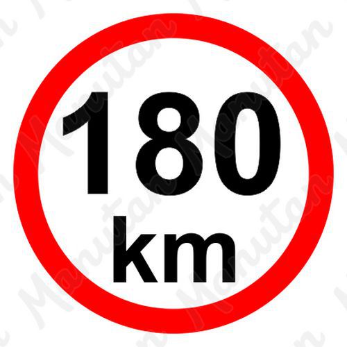 Příkazové tabulky - Omezení rychlosti 180 km/h