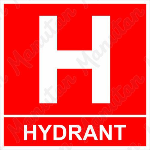 Požární tabulky, fotoluminiscenční - Označení hydrantu