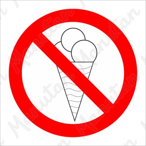 Zákazové tabulky - Zákaz vstupu se zmrzlinou