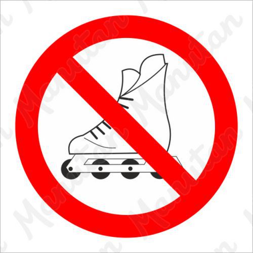 Zákazové tabulky - Zákaz vjezdu na kolečkových bruslích