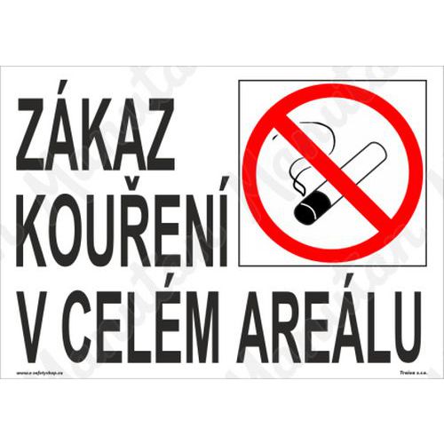 Zákazová tabulka - Zákaz kouření v celém areálu