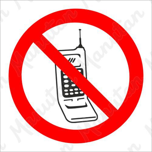 Zákazová tabulka - Zákaz telefonování