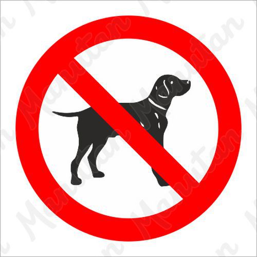 Zákazová tabulka - Zákaz vstupu se psem
