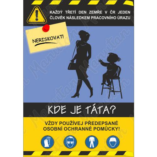 Informační tabulka - Plakát BOZP používej OOPP Informační tabulka - Plakát BOZP používej OOPP