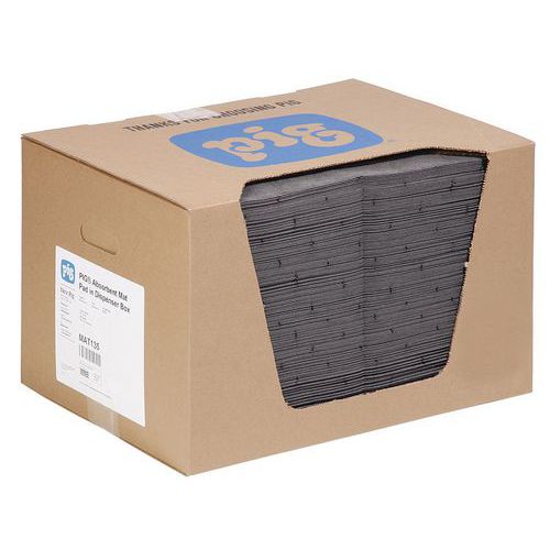 Sorpční rohože MD+ v kartonové krabici Pig, univerzální, sorpční kapacita 84 l, 200 ks