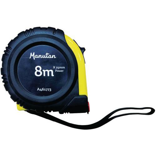 Svinovací metry Manutan Expert Ruban, černé/žluté, 3 - 8 m