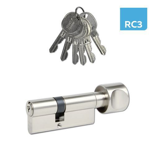 Bezpečnostní vložky EuroSecure s kouli, 40 mm, nikl