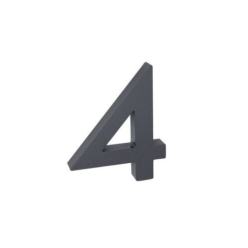 Hliníkové čísla v 3D provedení se strukturovaným povrchem, antracit