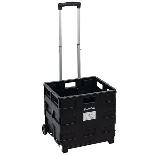 Skládací mobilní přepravka Manutan Expert, do 35 kg Skládací mobilní přepravka Manutan Expert, do 35 kg