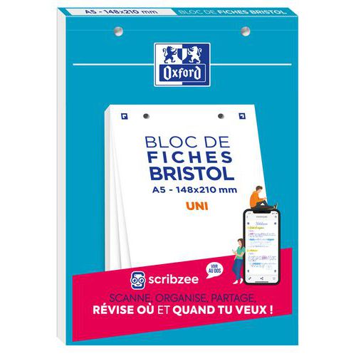 Kartotéční lístky Oxford Bristol A5, čisté