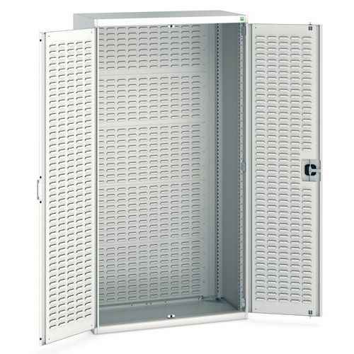 Dílenské skříně s perfo panely pro držáky na boxy/boxy
