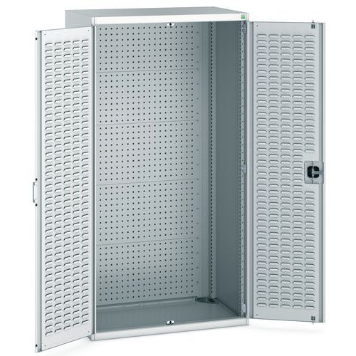 Dílenské skříně s perfo panely pro držáky na nářadí/boxy