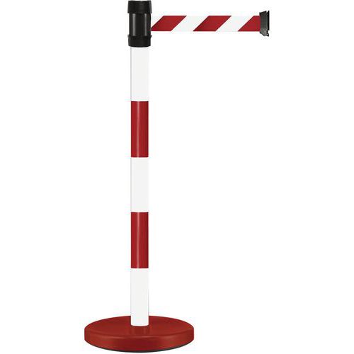 Zahrazovací sloupky s pásem Manutan Expert Single, 2 m