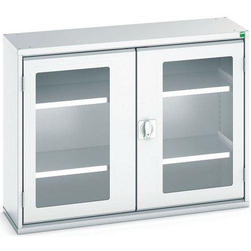 Dílenské skříně s průhlednými dveřmi Bott Verso, výška 80 cm