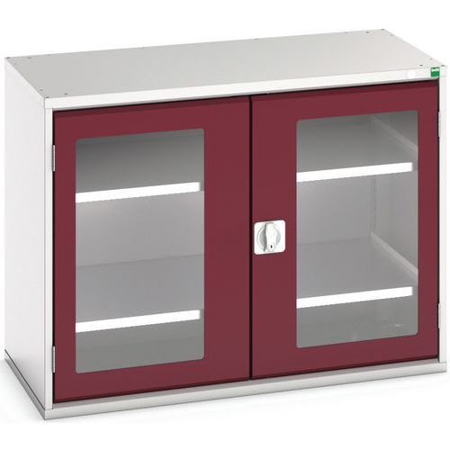 Dílenské skříně s průhlednými dveřmi Bott Verso, výška 80 cm