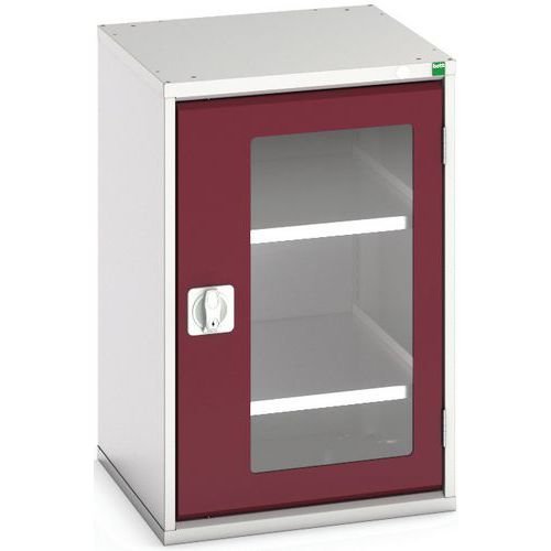 Dílenské skříně s průhlednými dveřmi Bott Verso, výška 80 cm