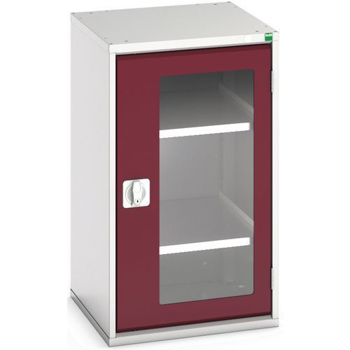 Dílenské skříně s průhlednými dveřmi Bott Verso, výška 90 cm