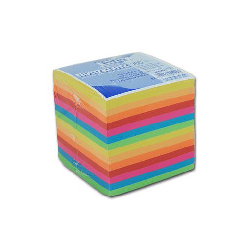 Bloček KOSTKA barevná 90 x 90mm, nelepená Bloček KOSTKA barevná 90 x 90mm, nelepená